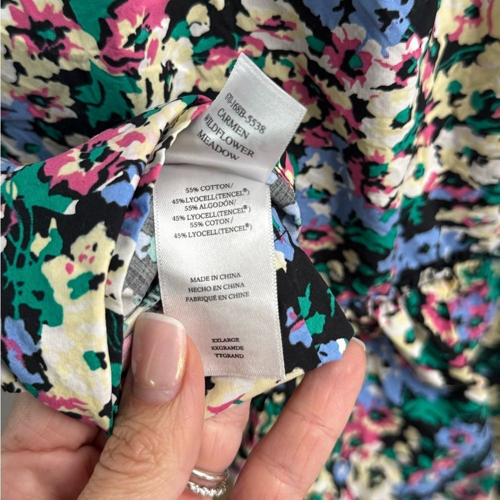 Rails Women’s Size XXL Plus Carmen Mini Dress Wildflower Meadows - Picture 9 of 10